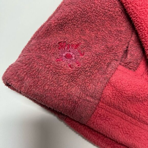 SALEWA Fleece Red Pink Full Zip Hiking Jacket Size L Made in Switzerland - Picture 6 of 16